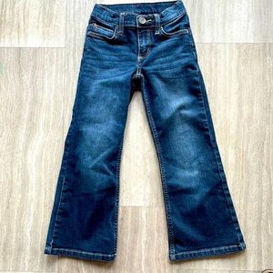 Girls wranglers with bottom flare